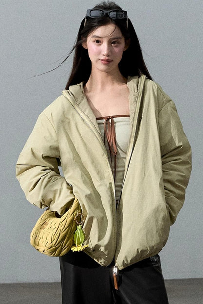 Old Money Leather Label Down Jacket