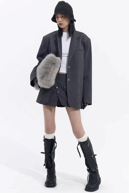 Retro Polka Dot Winter Jacket