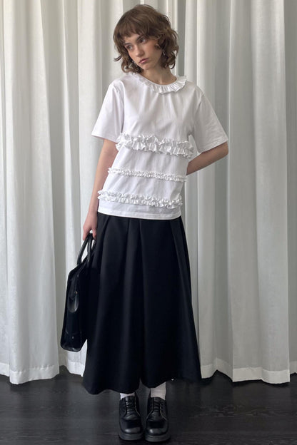 Whimsical White Drawstring Tee