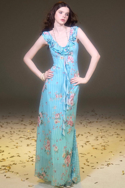 Glacier Rose Lace Dress