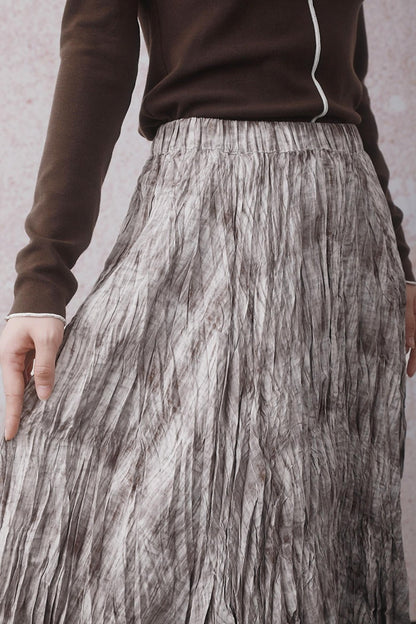 Autumn Velvet A-Line Skirt