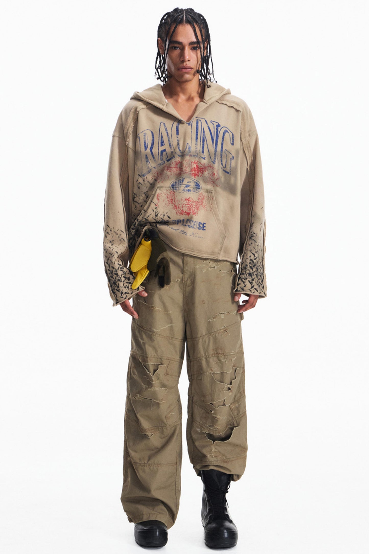 Vintage Racing  Khaki Heavy Top