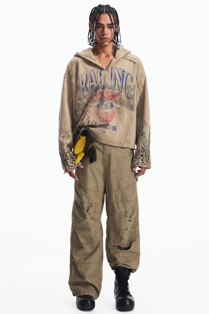 Vintage Racing  Khaki Heavy Top