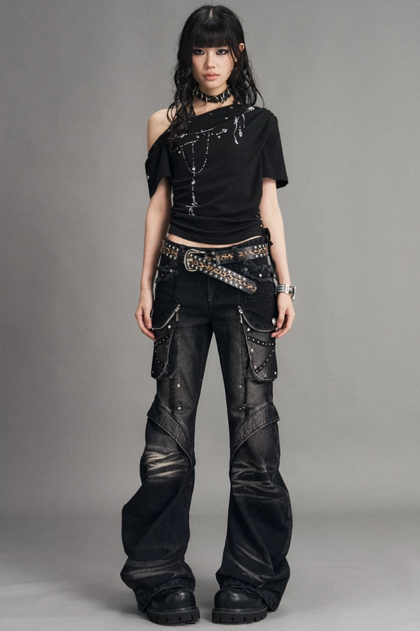 Street Punk Flared Jeans