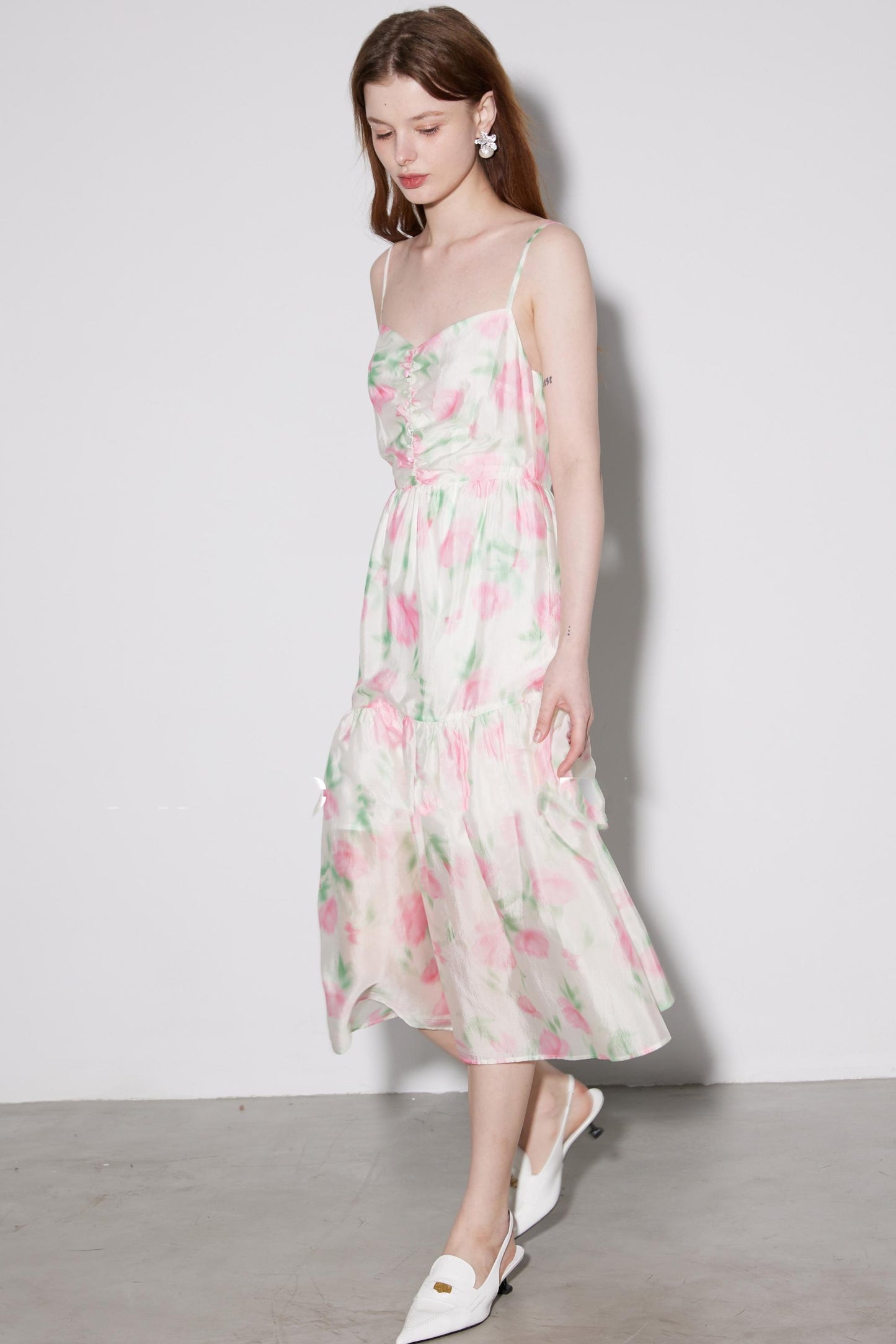 Luxe Copper Halter Dress