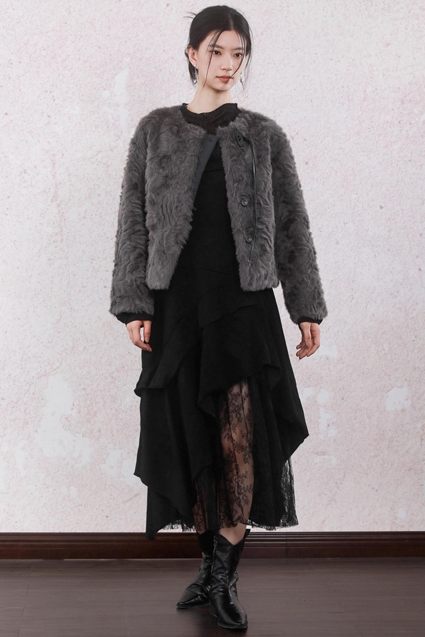 Layered Lace Spliced Sundress