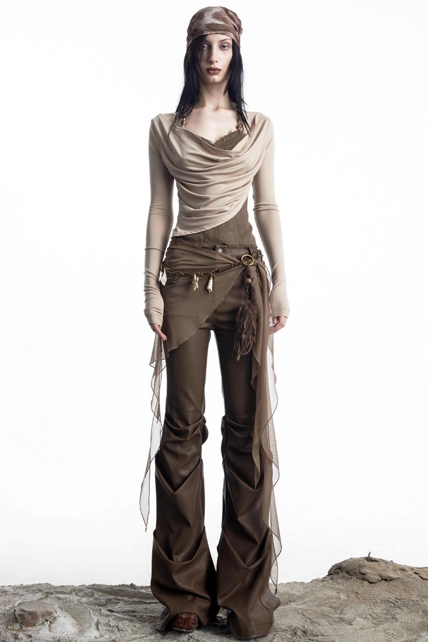 Fake Two Halterneck Swing Top