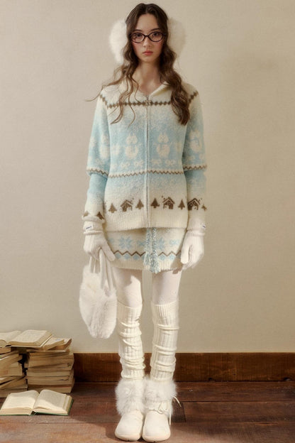 First Snow Nerzjacke und Rock Set