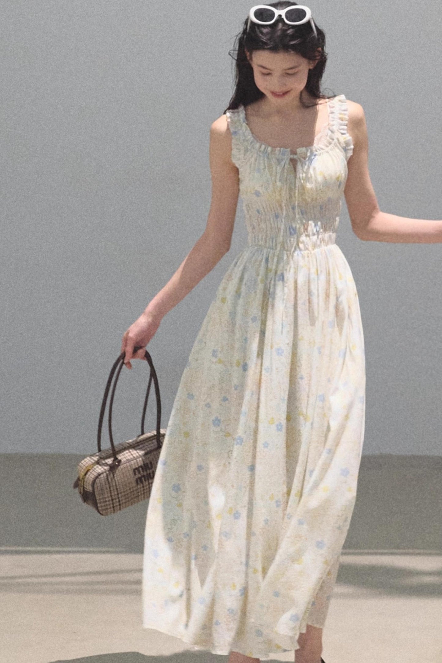 Bubbling Soda Sleeveless Slip Dress