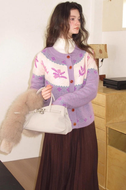 Cream Snow Vintage Cardigan