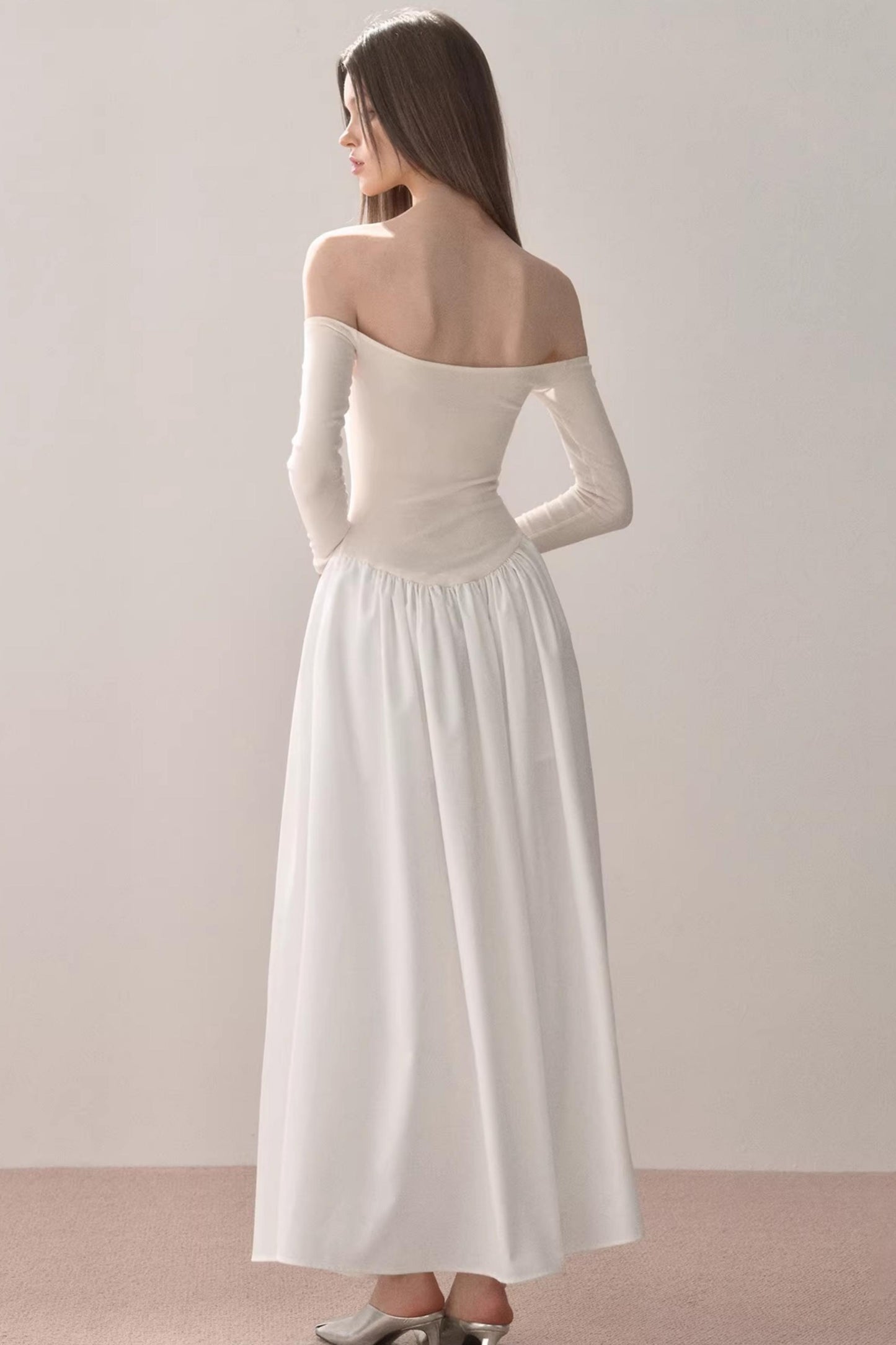 One-Shoulder Rhinestone Dress