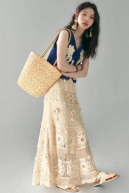 Vine & Shell Ensemble Skirt Set-Up