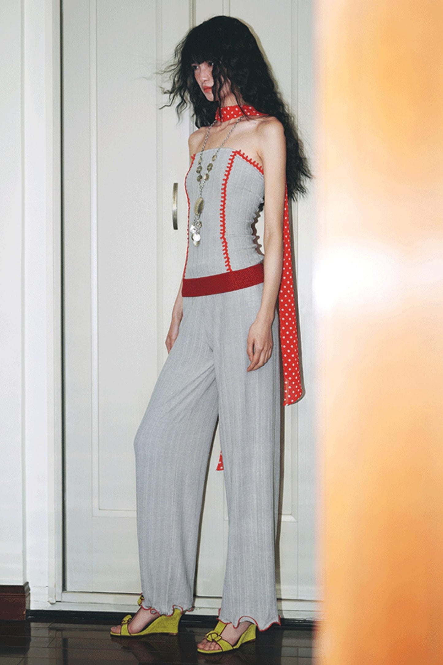 Silk Stripe Tank Top