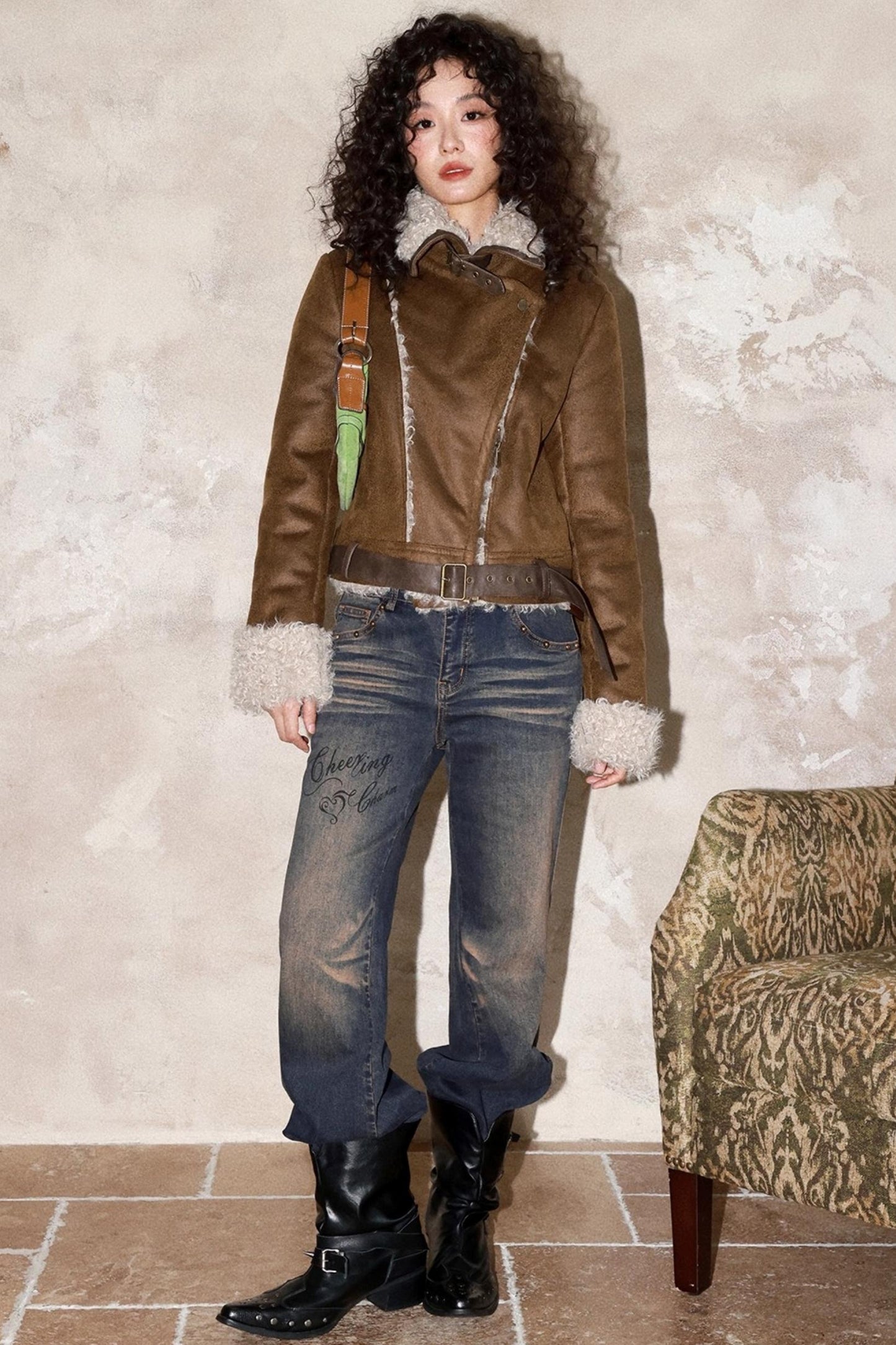 Warm Brown Suede Jacket