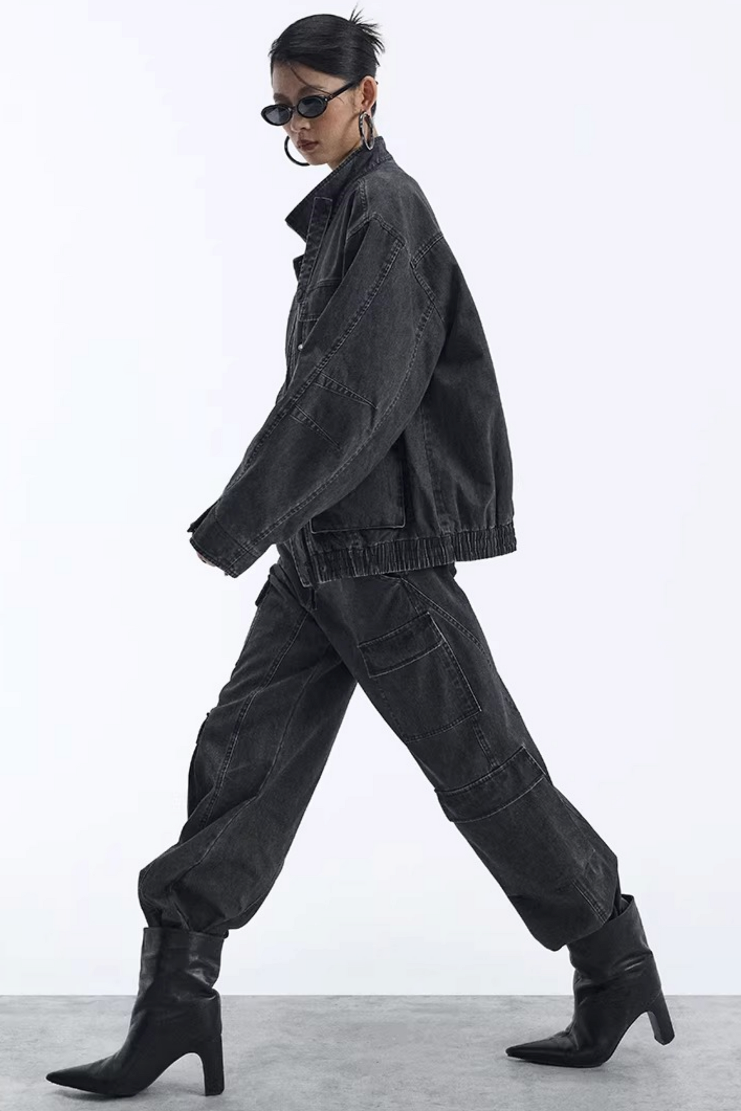 Abnehmbarer Kunstfellkragen gepolsterte Jacke