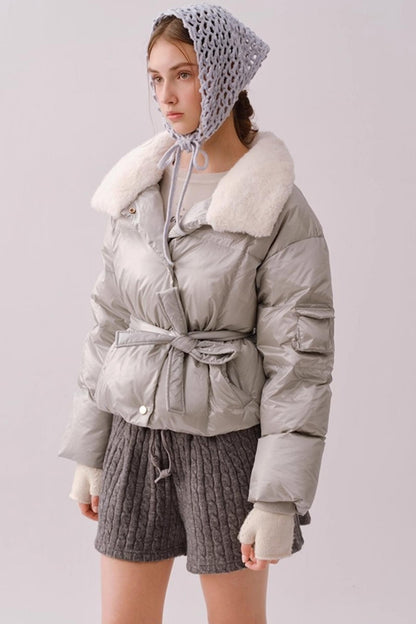 Hand-Crocheted Wool Blend Scarf