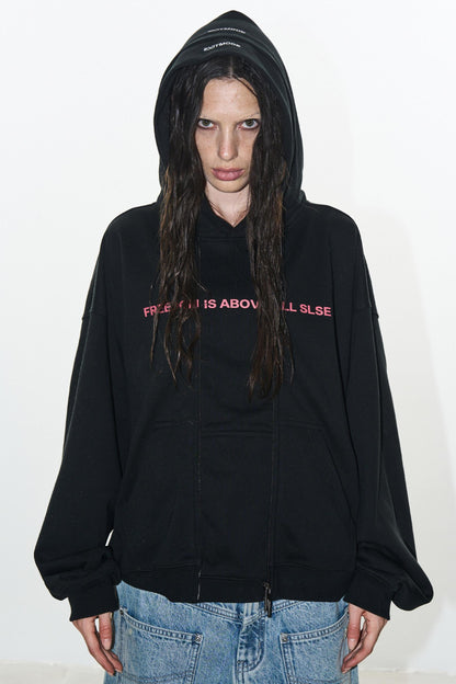 Faux Layered Sweatshirt Jacket