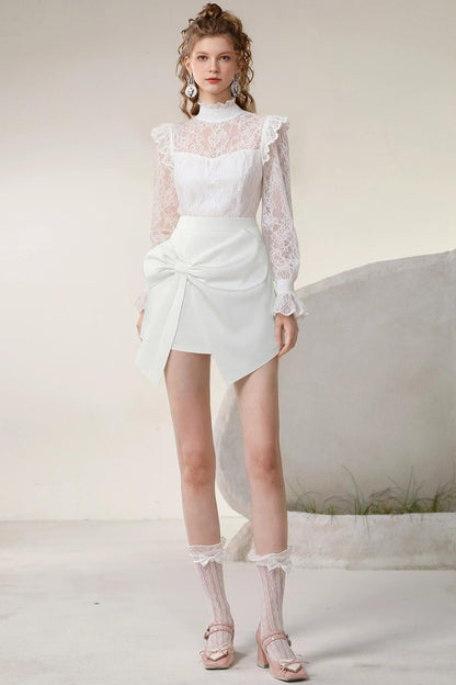 French Stand-Collar Top and Culottes Set-Up