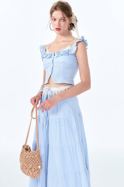 Lace Bustier Ensemble Set-Up