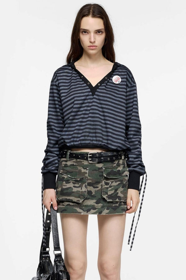 Diamond Hooded T-Shirt