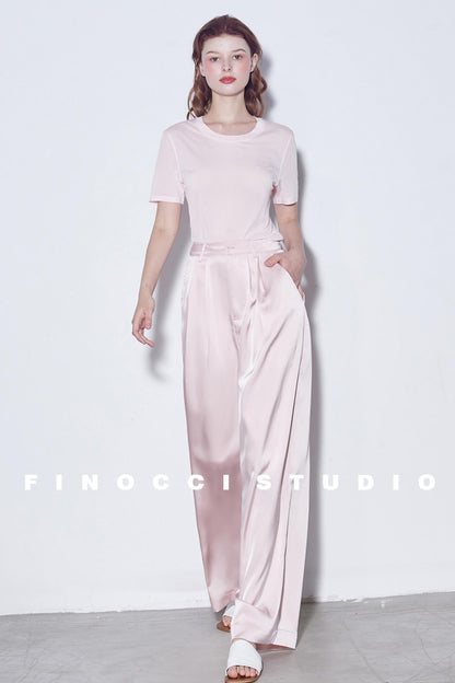 Breeze Pleat Wide-Leg Pants