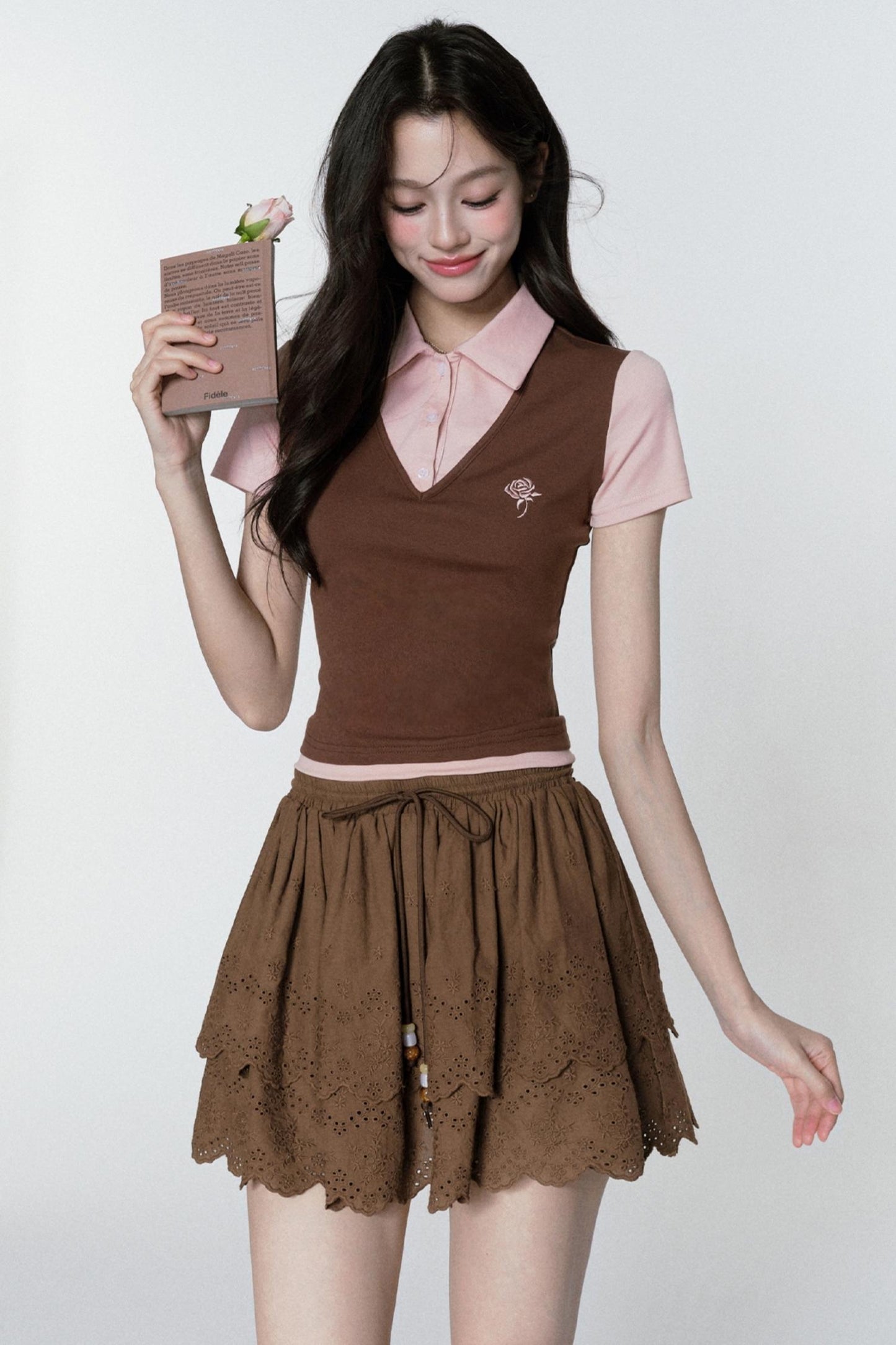 Pinkish Brown Rose Tee