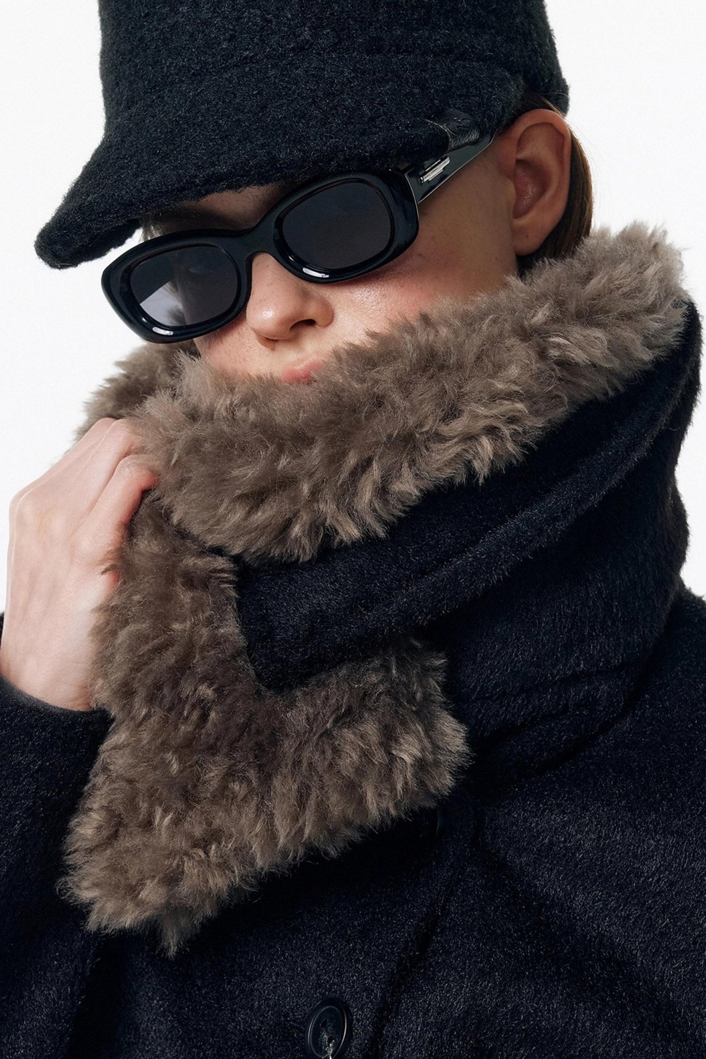 Detachable Fur Wool Coat