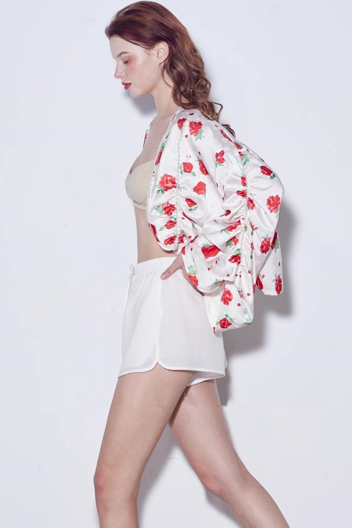 Deconstructed Rose Beaded Jacket