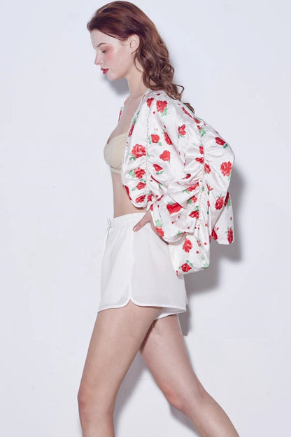 Deconstructed Rose Beaded Jacket