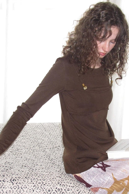 Cashmere Fake Two Piece T-Shirt