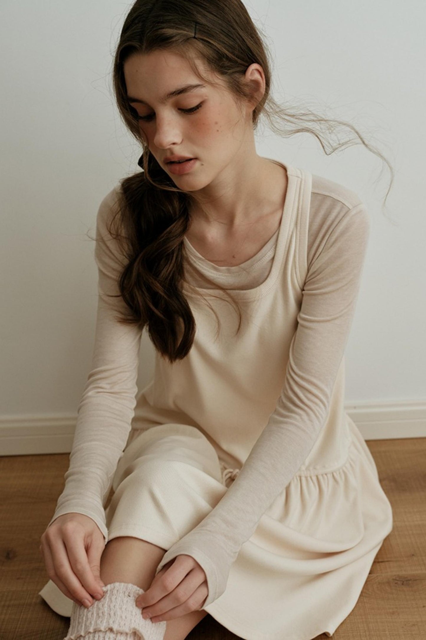 Light Tencel Wool Crew Neck T-Shirt