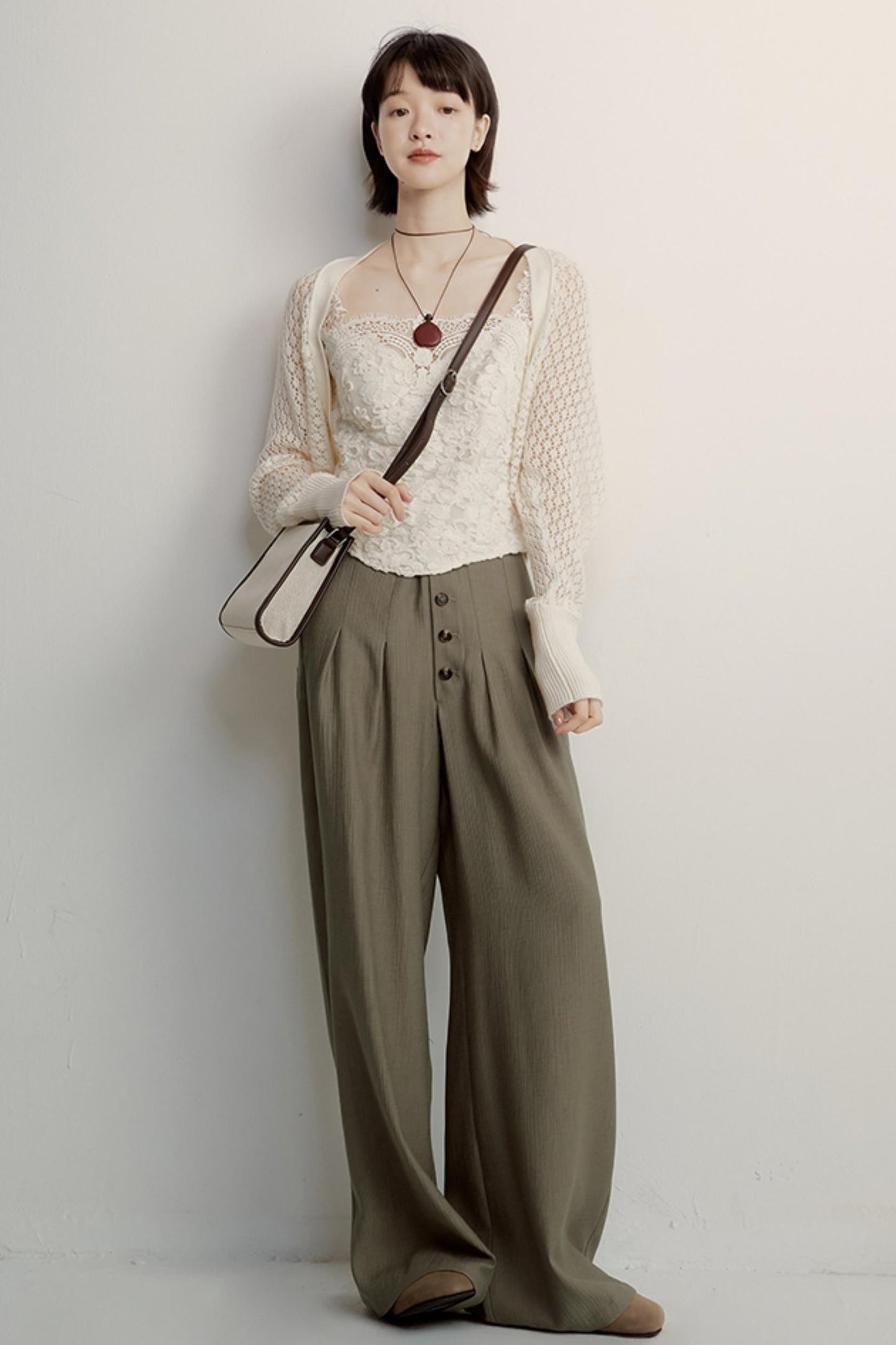 Olive Slouch Pants