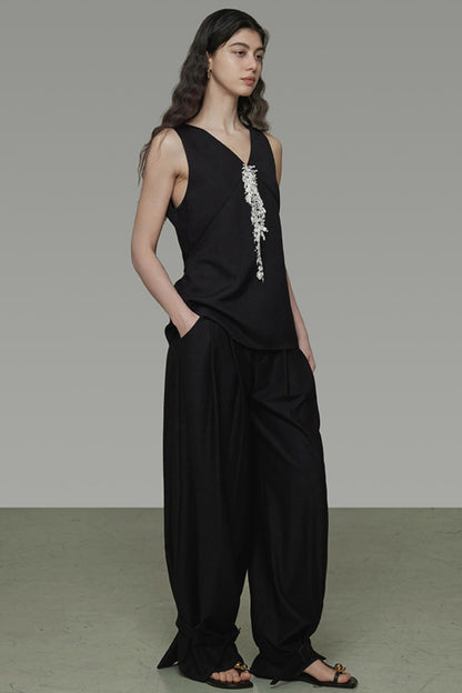 Lace Tassel Summer Vest