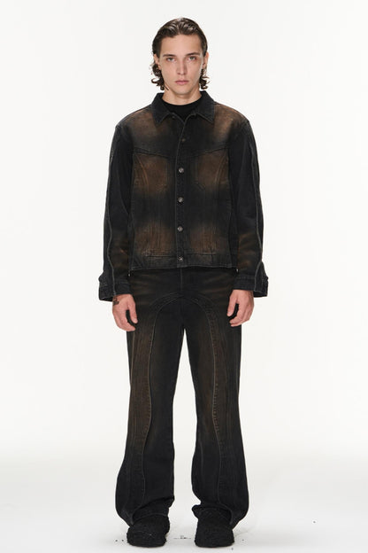 Aged Fall Denim Jacket