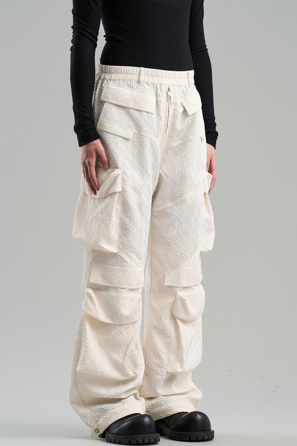 Textured Pocket Work Pants