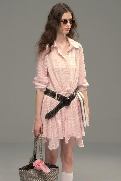 High-Tech Clear Check Dress