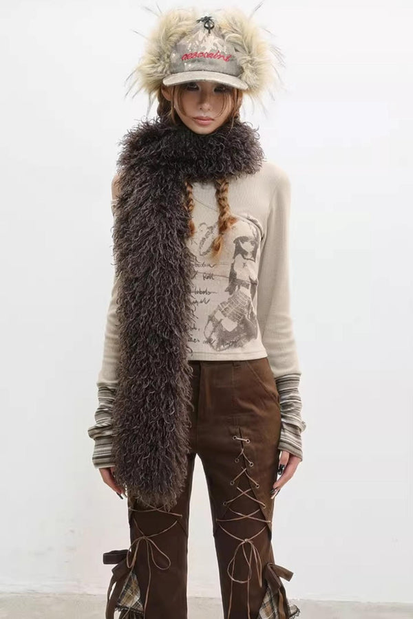 Original Imitation Sheep Wool Scarf