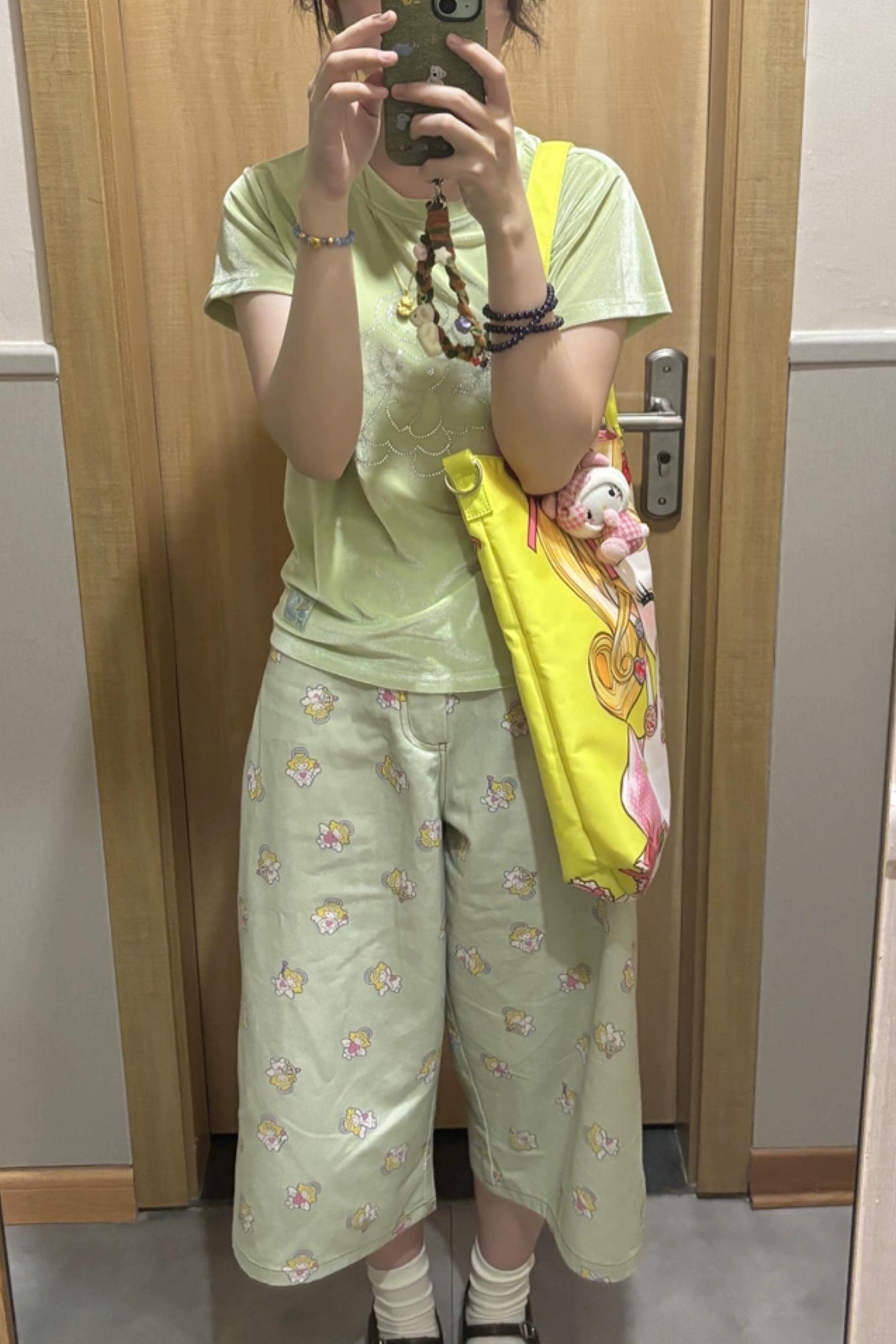 Light Green Velvet Tee