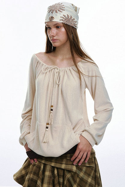 Bohemian One-Shoulder Top