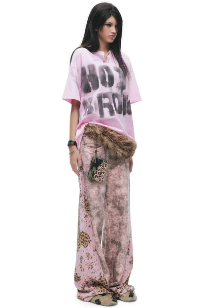Tie-Dye Distressed Sweatpants