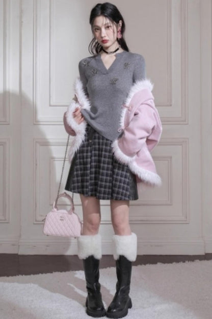 Sheep Wool Sequin Top