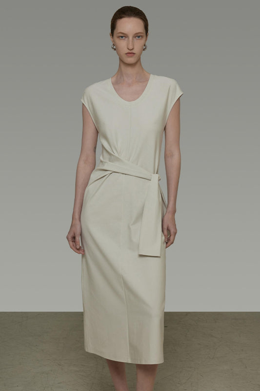 Summer Asymmetric Tie Dress