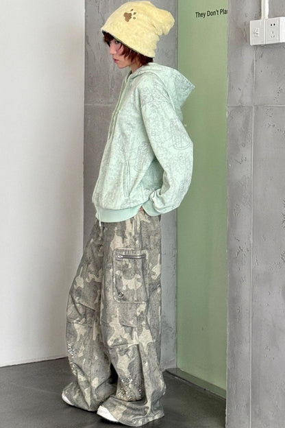 Millennium Green Hooded Sweatshirt Coat