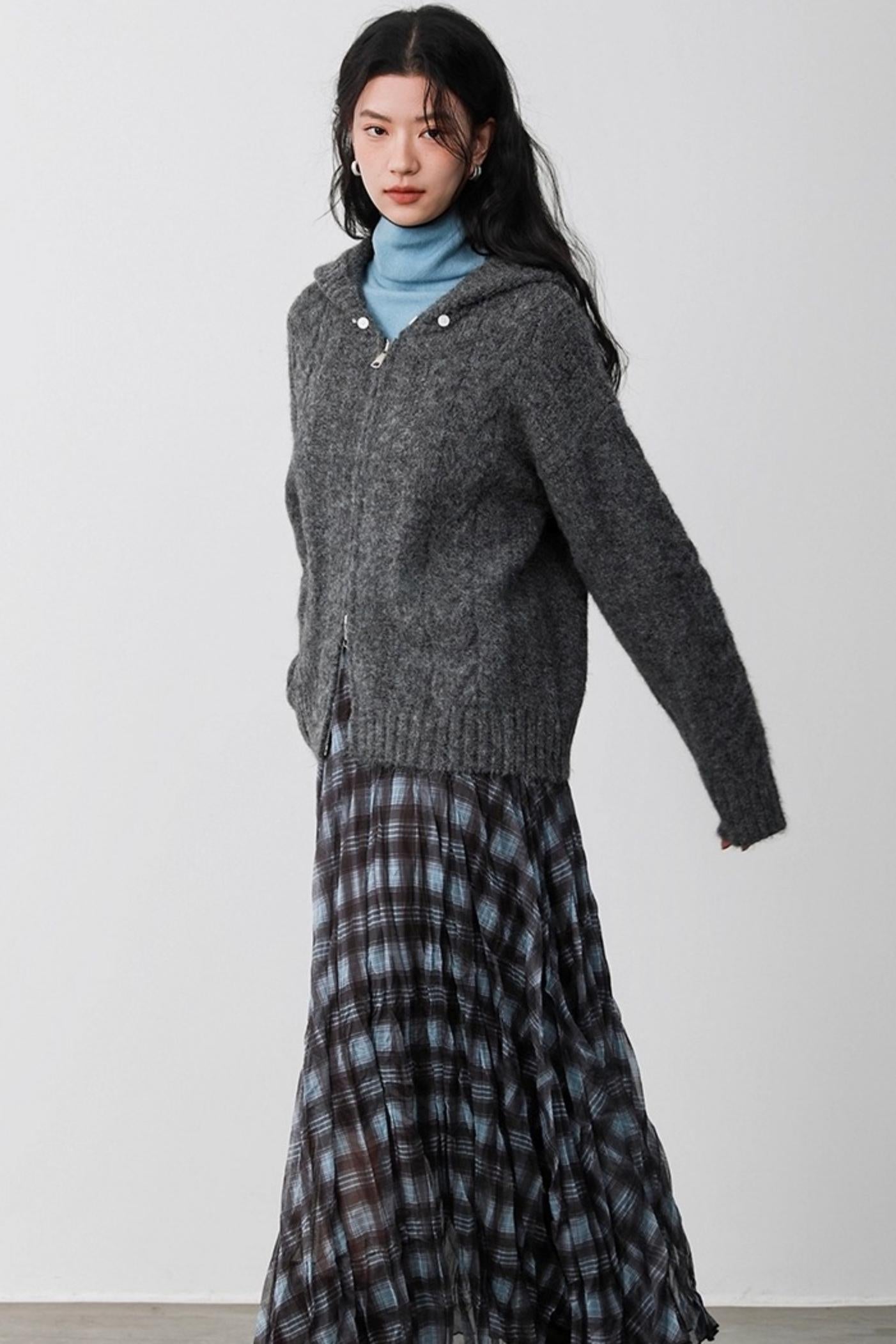 Haze Blue Two-Piece Sweater