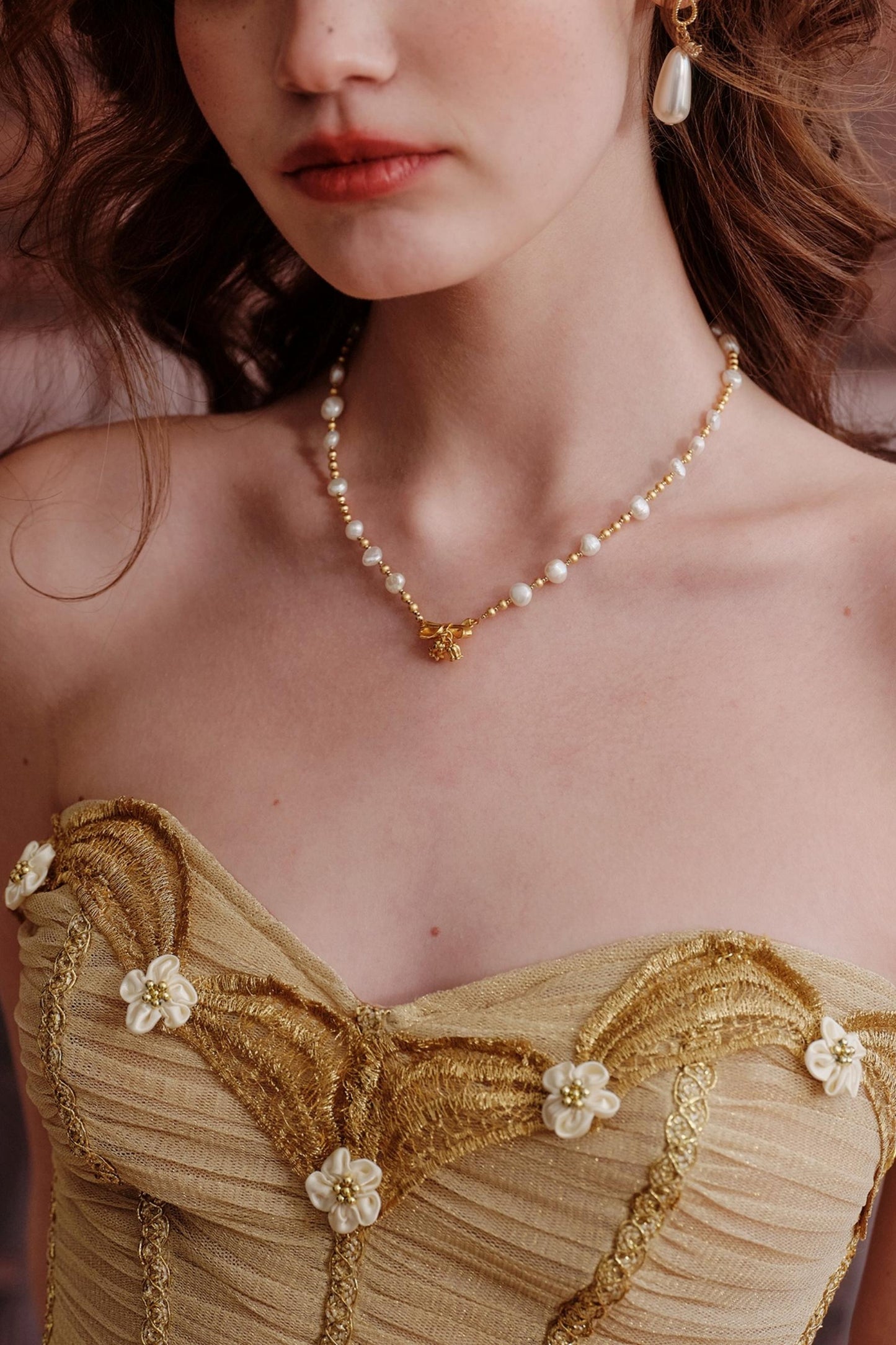 Butterfly Pearl Necklace