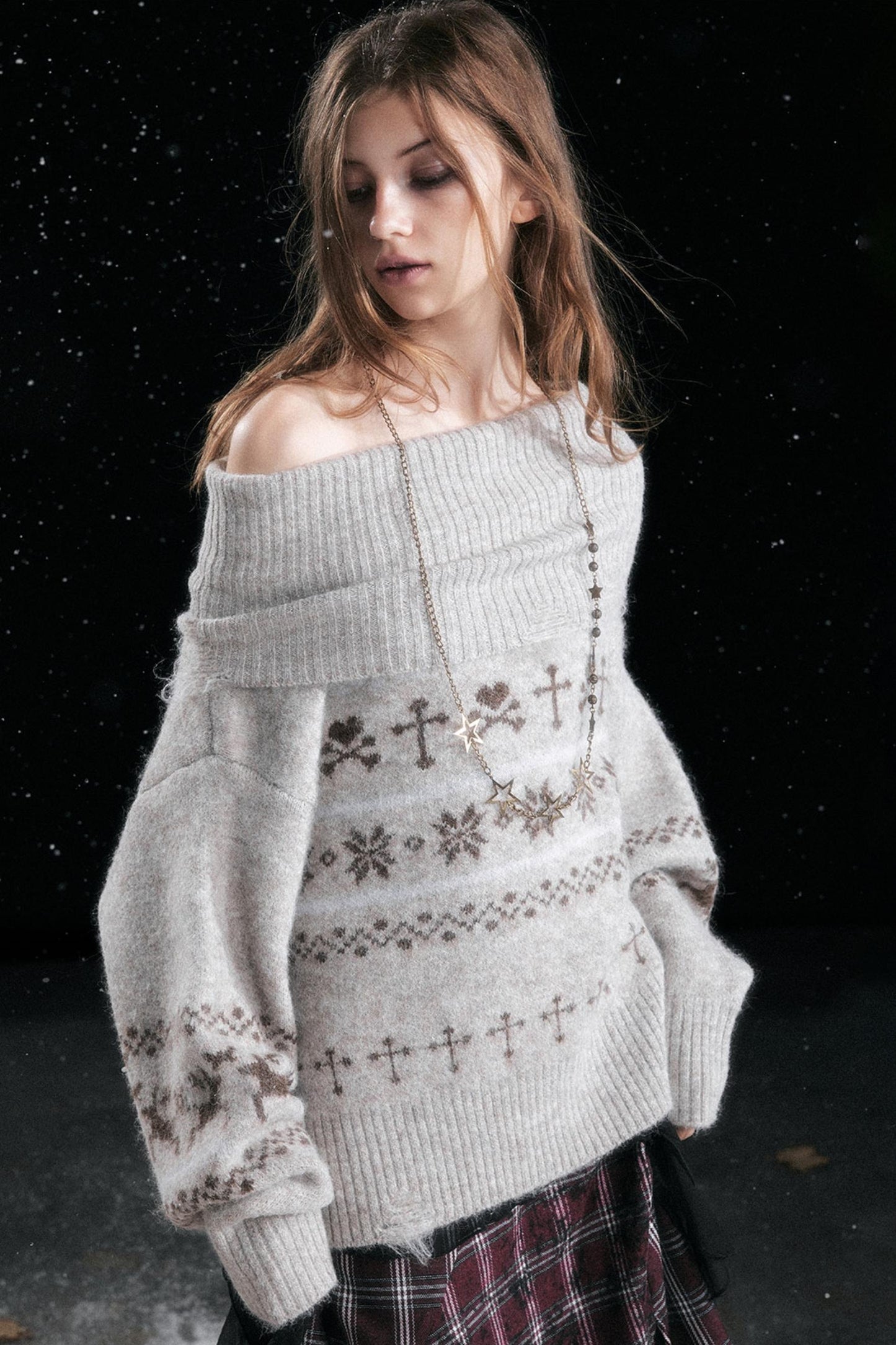 Fair Isle Vintage Sweater Top