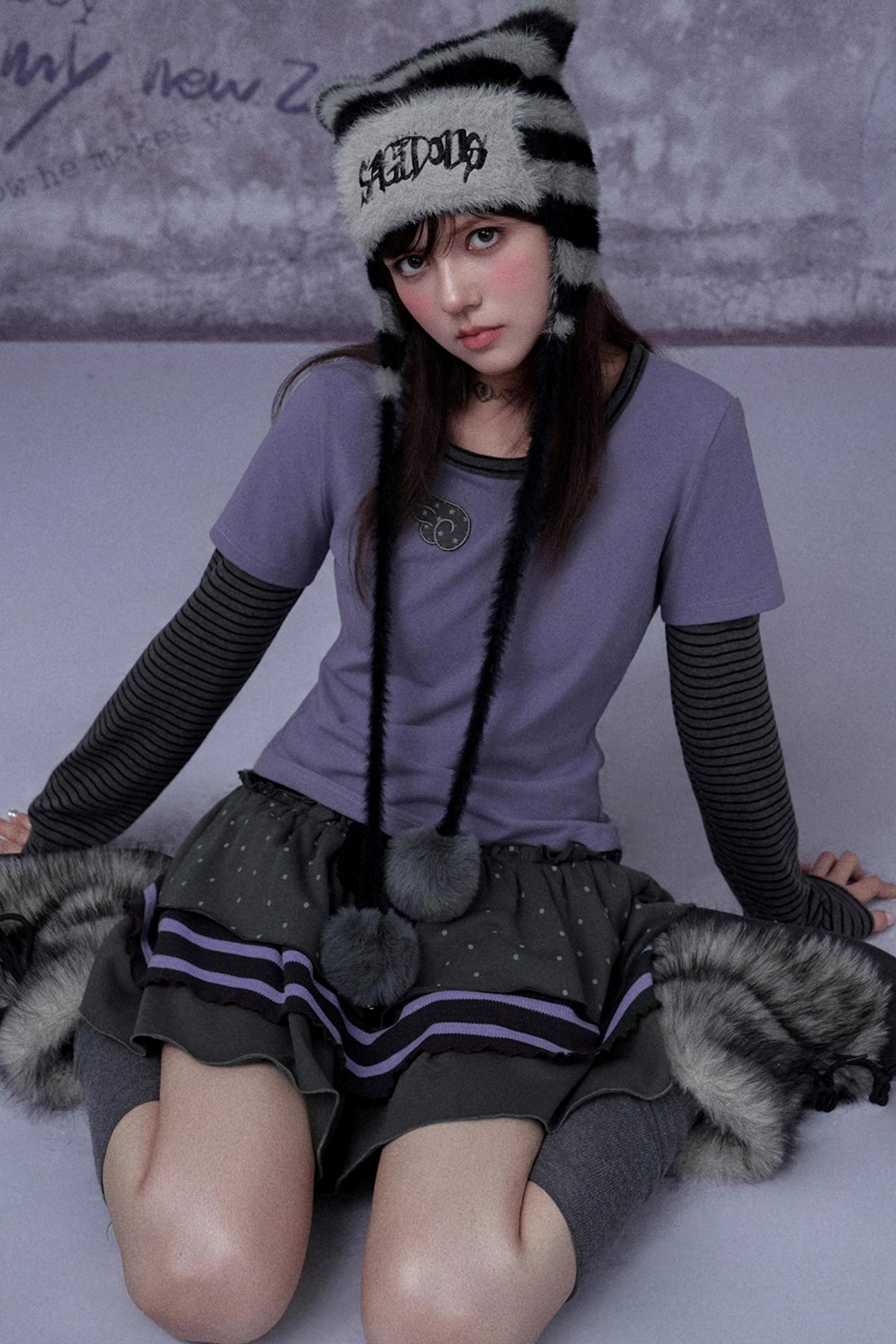 Faux Mink Cat Ear Hat