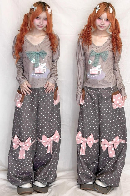 Bubble Long-Sleeved Top