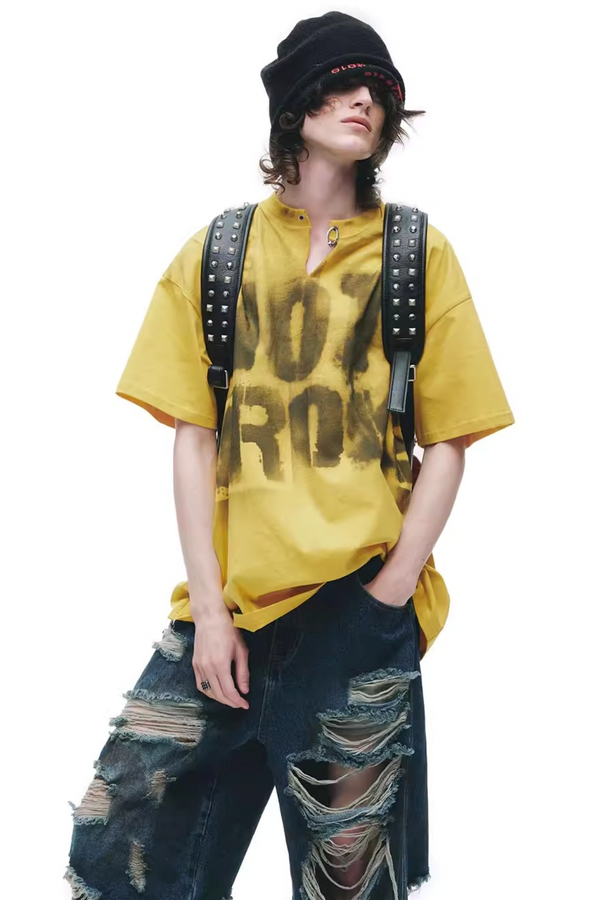 Hand-Painted Graffiti T-Shirt