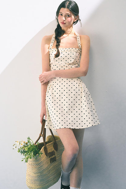 Summer Polka Dot Sheath Dress